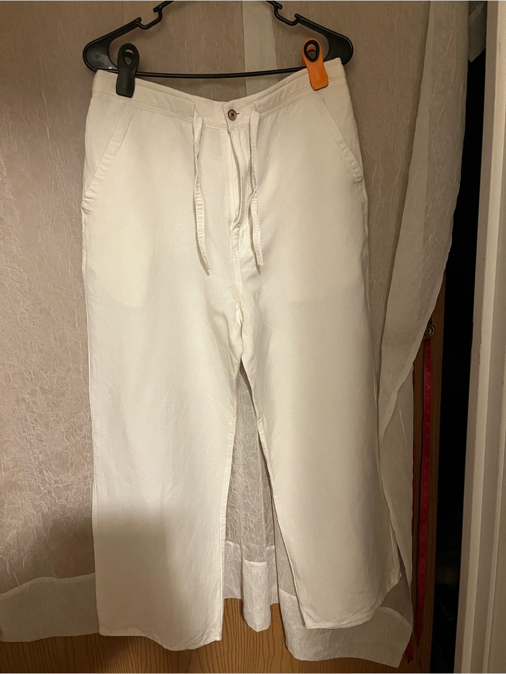 Cubavera Women's White Drawstring Chinos